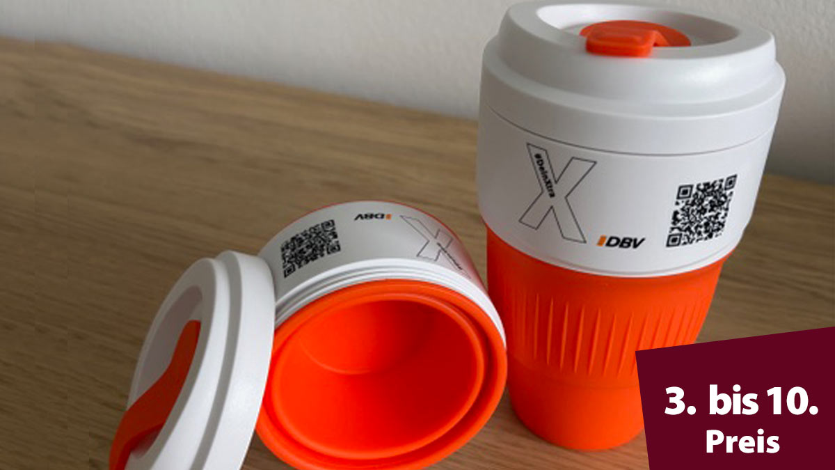 3. - 10. Preis: #DeinXtra-Faltbecher unseres Partners DBV