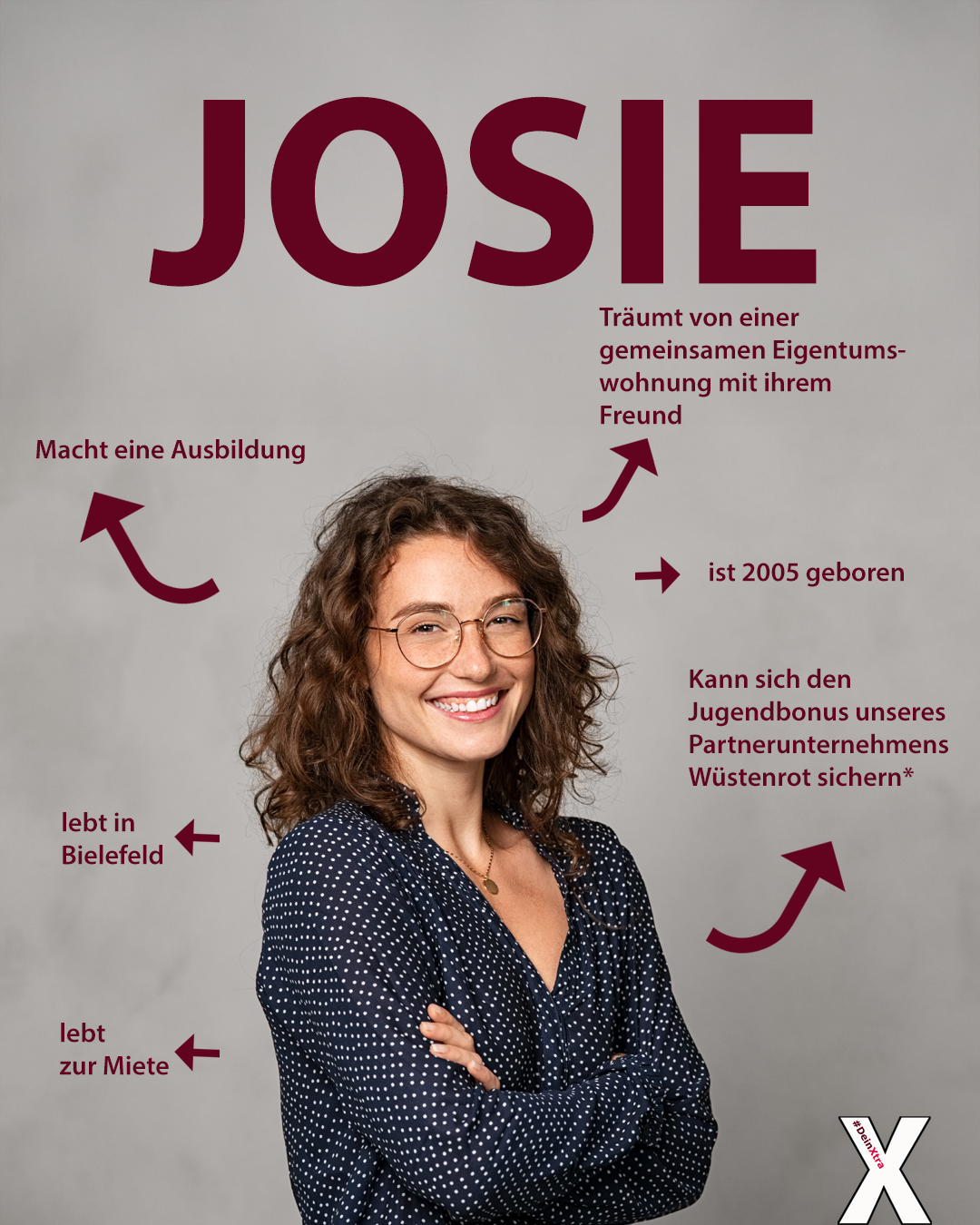 Josi, macht eine Ausbildung, lebt in Köln, ist 2025 und kann sich den Jugendbonus unseres Partners Wüstenrot sichern. Adobe Stock: Rido